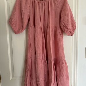 Joe Fresh X Jillian Harris Pink Puff Sleeve Sundress